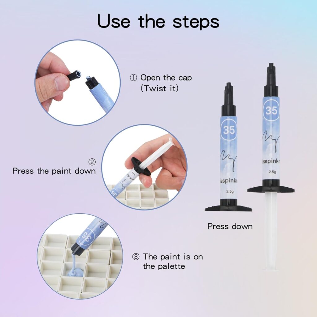 Gel palette Painting gel for nail art 40colors individual squares UV LED Gel for Nail Art DIY